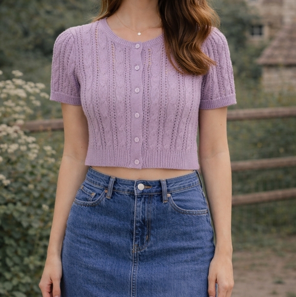 Aritzia Sweaters - Wilfred Fry Cardigan In Lavender